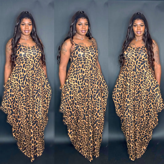 Leopard maxi dress